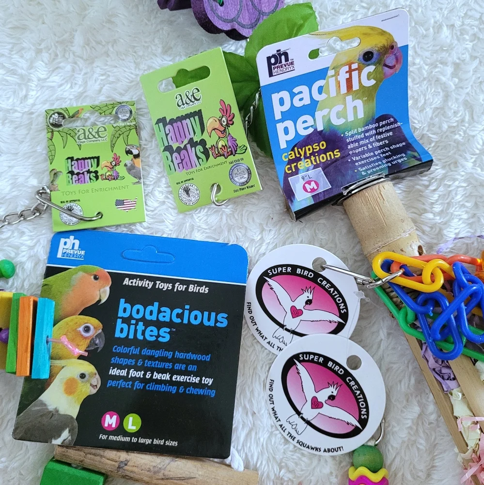 ✨️HP 5X✨️ BIRD🐦 Toys for Medium Sized Pet Parrots🦜 - NWT